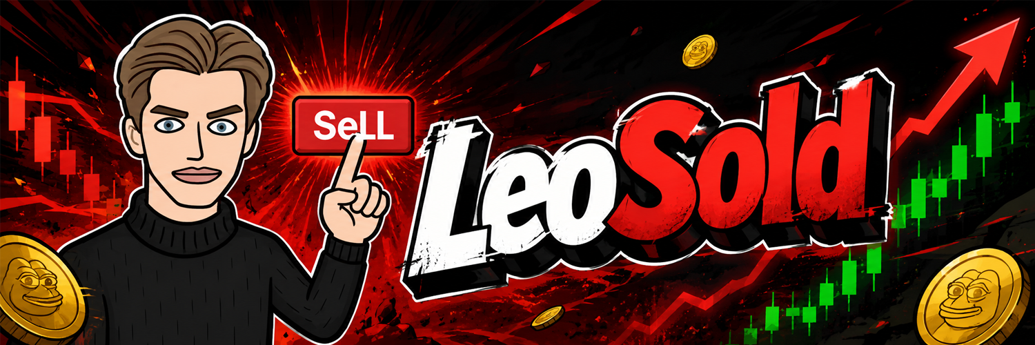 LeoSold dumping chart meme banner